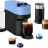 Nespresso Vertuo Pop+ Coffee and Espresso Machine by De'Longhi with Aeroccino Milk Frother, Pacific Blue