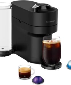 Nespresso Vertuo Pop+ Coffee and Espresso Maker by De'Longhi, Black Matte with Dark Chrome