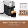 Nespresso Vertuo Pop+ Deluxe Coffee and Espresso Machine by De'Longhi, 120 Volts, Silver