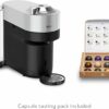 Nespresso Vertuo Pop+ Deluxe Coffee and Espresso Machine by De'Longhi, 120 Volts, Silver