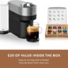Nespresso Vertuo Pop+ Deluxe Coffee and Espresso Maker by Breville with Milk Frother, Titan