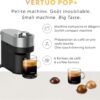 Nespresso Vertuo Pop+ Deluxe Coffee and Espresso Maker by Breville with Milk Frother, Titan