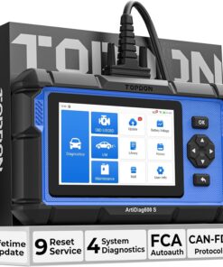 OBD2 Scanner TOPDON AD600S Scan Tool, Code Reader, Diagnostics Scanner for ABS/SRS/AT/Engine, 9 Reset Services, Oil/Brake/BMS/SAS/DPF/TPMS/ETS Reset/ABS Bleeding/Injector Coding, Free Lifetime Upgrade