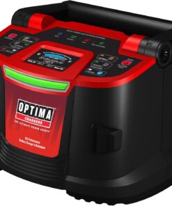 OPTIMA D1200+ 12 Volt Performance Battery Charger and Maintainer for 12v Starting Batteries Including OPTIMA Hypercore Lithium, AGM and Flooded Batteries