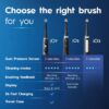 Oral-B iO Deep Clean Rechargeable Electric Toothbrush, Black, iO Series 3 Limited, 2 Brush Heads, Travel Case, Pressure Sensor, 3 Cleaning Settings Oral-B iO Deep Clean Rechargeable Electric Toothbrush, Black, iO Series 3 Limited, 2 Brush Heads, Travel Case, Pressure Sensor, 3 Cleaning Settings