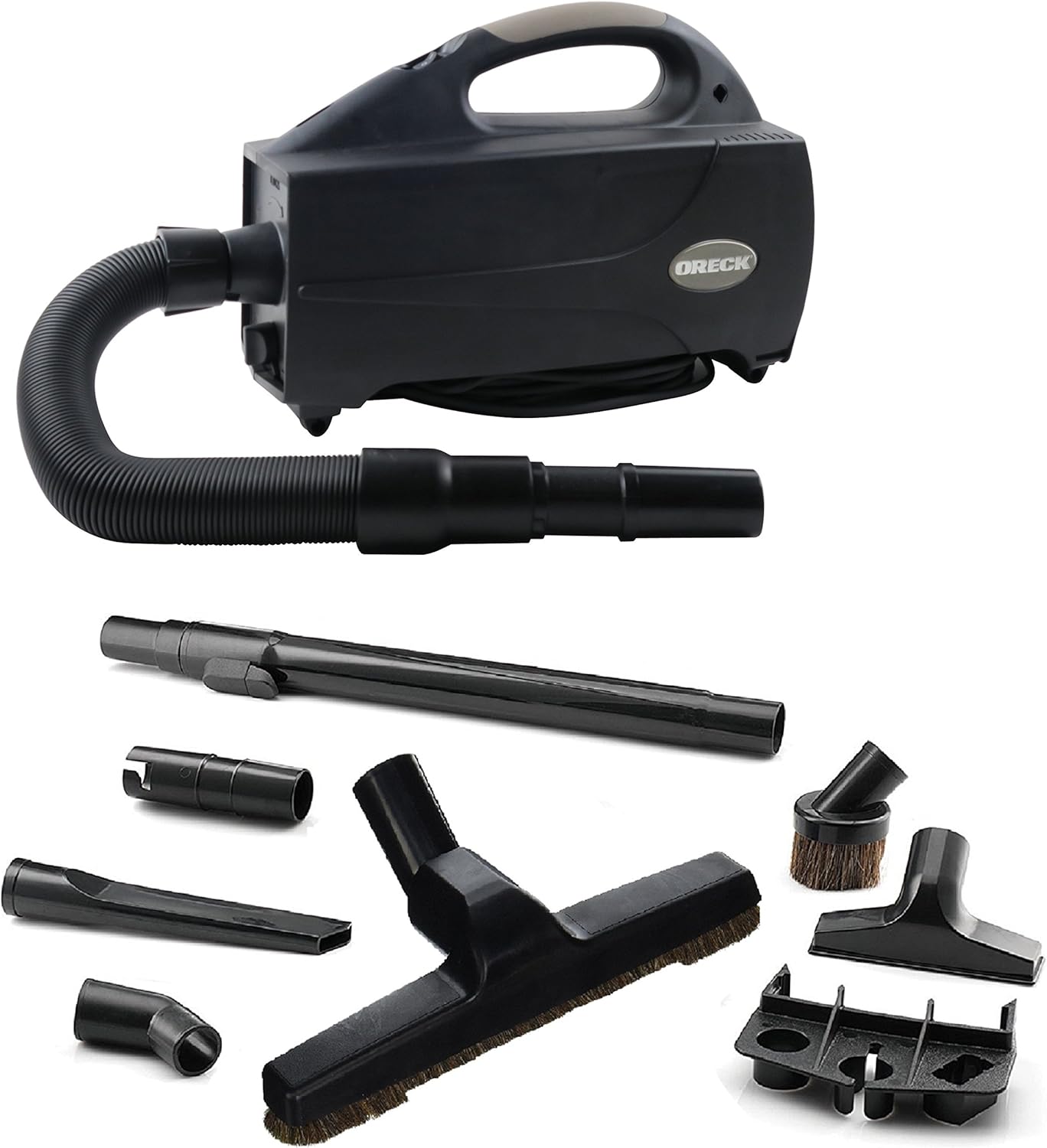 Oreck Compact Canister Vacuum Cleaner, Portable Handheld Vacuum for Carpet and Hard Floors, Lightweight, Powerful Suction with Versatile Tools, Corded Canister Vacuum Cleaners for Home Use Oreck Compact Canister Vacuum Cleaner, Portable Handheld Vacuum for Carpet and Hard Floors, Lightweight, Powerful Suction with Versatile Tools, Corded Canister Vacuum Cleaners for Home Use