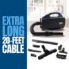 Oreck Compact Canister Vacuum Cleaner, Portable Handheld Vacuum for Carpet and Hard Floors, Lightweight, Powerful Suction with Versatile Tools, Corded Canister Vacuum Cleaners for Home Use Oreck Compact Canister Vacuum Cleaner, Portable Handheld Vacuum for Carpet and Hard Floors, Lightweight, Powerful Suction with Versatile Tools, Corded Canister Vacuum Cleaners for Home Use