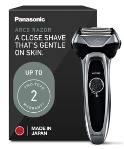 Panasonic ARC5 Electric Razor for Men with Pop-Up Trimmer, Wet/Dry 5-Blade Electric Shaver with Intelligent Shave Sensor and Multi-Flex Pivoting Head – ES-LV65-S (Silver)