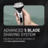 Panasonic ARC5 Electric Razor for Men with Pop-up Trimmer, Wet Dry 5-Blade Electric Shaver with Intelligent Shave Sensor and 16D Flexible Pivoting Head - ES-ALV6HS (Silver)