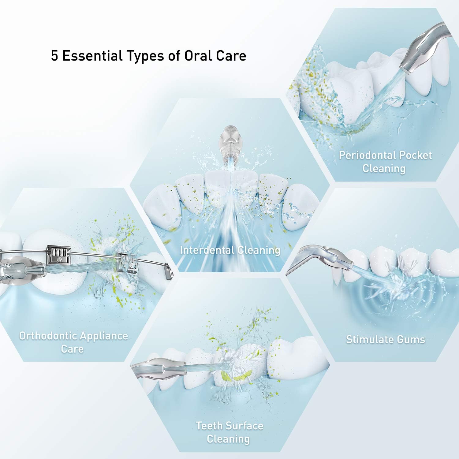 Panasonic Professional Cordless Water Flosser for Dental, Bridge and Orthodontic Care, Portable Oral Irrigator with Ultrasonic Cleaning – EW1511W (White)5 Panasonic Professional Cordless Water Flosser for Dental, Bridge and Orthodontic Care, Portable Oral Irrigator with Ultrasonic Cleaning – EW1511W (White)