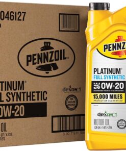 Pennzoil Platinum Full Synthetic 0W-20 Motor Oil (5-Quart, Case of 3)