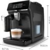 Philips 2300 Series Fully Automatic Espresso Machine with LatteGo milk system and integrated grinder, 4 Coffee Pre-Sets & Hot Water, 40% Quieter SilentBrew, 15-Bar Pressure, Matte Black (EP2330/10)