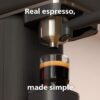Philips Baristina Espresso Machine+Milk Frother Bundle. Real espresso. Compact coffee machine, portafilter, grinder, Cafe Crema. Dairy & Non-Dairy Milk foam​. Hot & Cold. Easy Clean. Black (BAR303/60)