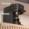 Philips Baristina Espresso Machine+Milk Frother Bundle. Real espresso. Compact coffee machine, portafilter, grinder, Cafe Crema. Dairy & Non-Dairy Milk foam​. Hot & Cold. Easy Clean. Black (BAR303/60)