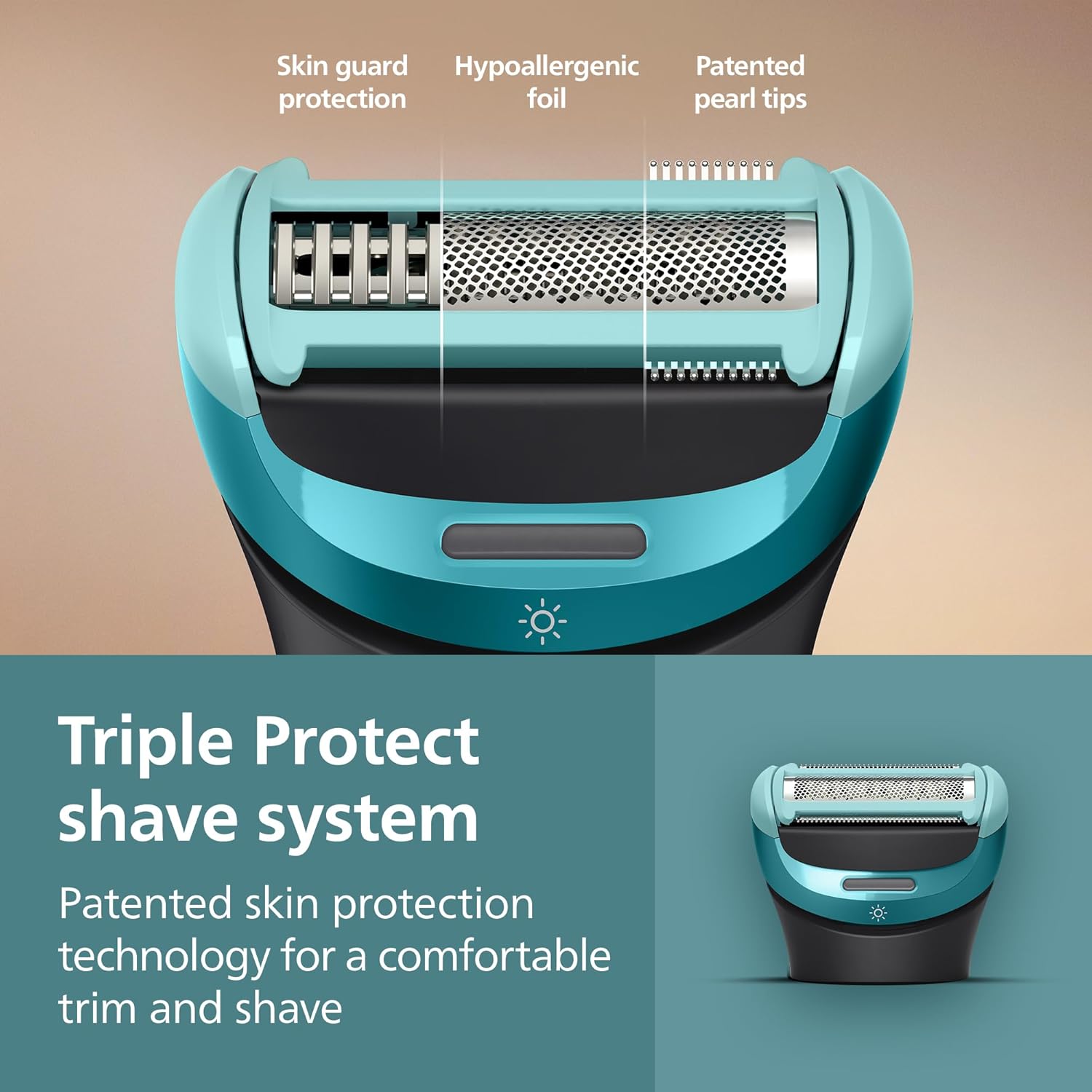 Philips Norelco Body Groomer 9000 Series, Intimate Trimmer for Bi-directional Use & Waterproof Wet Dry Body Shaver System with Foldable Back Attachment & UV Cube Cleaner, BG9485 506 Philips Norelco Body Groomer 9000 Series, Intimate Trimmer for Bi-directional Use & Waterproof Wet Dry Body Shaver System with Foldable Back Attachment & UV Cube Cleaner, BG9485/50