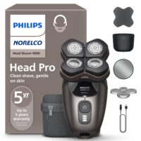 Philips Norelco Head Shaver Pro 9000 Series - Skull Shaver for Men and Women, 360° Flexing Head & ComfortCut Blades for Clean Shave, Gentle on Skin, Model HS9980 40