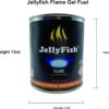 Real JellyFish Flame Premium Gel Fuel 24 Cans Indoor or Outdoor Made in USA 13oz
