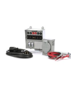 Reliance Controls Corporation 31406CWK 30 Amp 6-circuit Pro/Tran Transfer Switch Kit for Generators (7500 Watts).,Gray