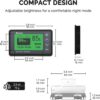 Renogy 500A Battery Monitor with Shunt, High and Low Voltage Programmable Alarm, Range 10V-120V up to 500A, 20ft Shielded Cable, Compatible 12V Lithium Sealed, Gel, Flooded Batteries,Black