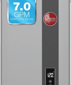 Rheem RTG-70DVLN-3 High Efficiency Non-Condensing Indoor Tankless Natural Gas Water Heater 7.0 GPM, 160,000 BTUs