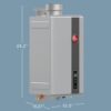 Rheem RTG-70DVLN-3 High Efficiency Non-Condensing Indoor Tankless Natural Gas Water Heater 7.0 GPM, 160,000 BTUs