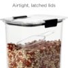 Rubbermaid Brilliance 14-Piece Food Storage Container Set with Scoops Airtight BPA-Free for Kitchen and Pantry Organization