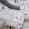 Rubbermaid Cleverstore 74 Qt Clear Storage Bins with Lids and Nesting Tray, 4-Pack, Stackable, BPA-Free, Made in USA