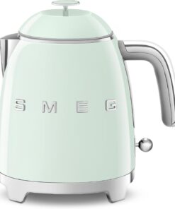 SMEG Mini 50's Retro Style 3 Cup Electric Kettle with Double Wall Anti Slip Base and Water Level Indicator (Pastel Green)