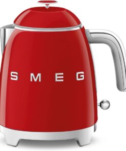 SMEG Mini 50's Retro Style 3 Cup Electric Kettle with Double Wall Anti Slip Base and Water Level Indicator (Red)