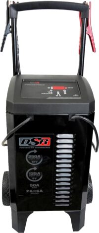 Schumacher Electric DSR Pro Series 6V / 12V Wheeled Battery Charger & Engine Starter - Heavy Duty Car Battery Charger & Maintainer - Fully Automatic - 125 / 250 Amps - DSR161