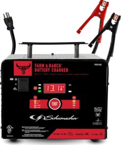Schumacher Electric Farm & Ranch 6A Car Battery Charger and 200A Engine Starter, 4-in-1 Solution, Maintainer, 40A Boost, for 6V/12V Power Sport, Automotive, and Marine Batteries, FR01335