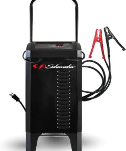 Schumacher Electric Wheeled Automatic 6A Car Battery Charger and 200A Engine Starter, 6-in-1 Solution, Maintainer, 40A Boost, for 6V/12V Power Sport, Automotive, and Marine Batteries, SC1309