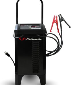 Schumacher Electric Wheeled Automatic 6A Car Battery Charger and 200A Engine Starter, 6-in-1 Solution, Maintainer, 40A Boost, for 6V/12V Power Sport, Automotive, and Marine Batteries, SC1353