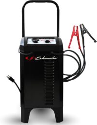 Schumacher Electric Wheeled Manual 6A Car Battery Charger and 150A Engine Starter, 2-in-1 Solution, 25A Boost, for 12V Power Sport, Automotive, and Marine Batteries, SC1437