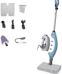 Shark Lift-Away 5-in-1 Steam Mop with Detachable Handheld Steam Cleaner, for Whole Home Cleaning including Sealed Hard Floors, Kitchens, Bathrooms, Upholstery, Cars, Grout & more, Blueberry, S3972BRN