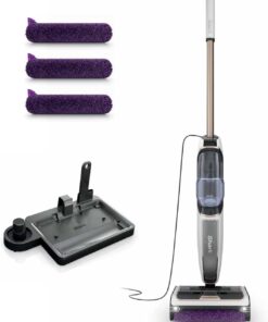 Shark Steam Pickup 3-in-1 Steam Mop Picks Up Debris, Deep Scrubs, & Steam Sanitizes - All At Once, Lightweight Steam Cleaner for Home, Steam Cleaner for Hardwood, Tile & Laminate, White, SD205CCO