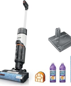Shark | Wet Dry Vacuum Cleaner | Vacuum and Mop Combo | HydroVac MessMaster | 3-in-1 Self-Cleaning + Powerful Suction | 2 Brushrolls & 2 Solutions Included | Hardwood Floor & Area Rug Cleaner | AW261