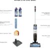 Shark | Wet Dry Vacuum Cleaner | Vacuum and Mop Combo | HydroVac MessMaster | 3-in-1 Self-Cleaning + Powerful Suction | 2 Brushrolls & 2 Solutions Included | Hardwood Floor & Area Rug Cleaner | AW261