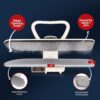 SpeedyPress 100HD Steam Press for Clothes- Professional Iron Press Machine- 40” XL Digital Heat Press with Multiple Steam Settings- Fast-Heating, Heavy-Duty Fabric Press Machine with Water Filter