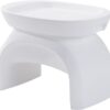 Step2 Vero Side Table with Serving Tray, Outdoor/Indoor Waterproof Patio Furniture, Use in Pools Up to 9