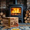 Sun Joe 40-Pound Fatwood Fire Starter Sticks, All-Natural Pine Kindling for Fireplace, Wood Stove, Pit and Grill, Made for Indoor or Outdoor Use, FATWOOD40