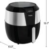 T-fal Easy Fry XXL Air Fryer & Grill Combo with One-Touch Screen, 8 Preset Programs, 5.9 quarts, Black & Stainless Steel