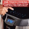 T-fal Easy Fry XXL Air Fryer & Grill Combo with One-Touch Screen, 8 Preset Programs, 5.9 quarts, Black & Stainless Steel