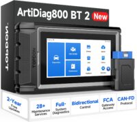 TOPDON Scanner AD800BT V2.0, Bidirectional Scan Tool, Full Systems Diagnostic Tool for All Vehicles, Automotive Diagnostic Scanner for Car, 28+ Services, FCA AutoAuth, CANFD, 2 Years Free Update