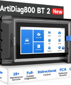 TOPDON Scanner AD800BT V2.0, Bidirectional Scan Tool, Full Systems Diagnostic Tool for All Vehicles, Automotive Diagnostic Scanner for Car, 28+ Services, FCA AutoAuth, CANFD, 2 Years Free Update
