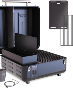 Traeger Grills TFT18KLD Ranger, Portable Wood Pellet Grill and Smoker – Electric Tabletop Pellet Smoker with Digital Arc Controller, Cast Iron Griddle, For Tailgating and Outdoor Cooking