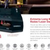 UNIDEN R8 Extreme Long-Range Radar/Laser Detector, Dual-Antennas Front & Rear Detection w/Directional Arrows, Built-in GPS w/Real-Time Alerts, Voice Alerts, Red Light Camera and Speed Camera Alerts