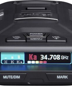 Uniden R3 EXTREME LONG RANGE Laser/Radar Detector, Record Shattering Performance, Built-in GPS w/ Mute Memory, Voice Alerts, Red Light & Speed Camera Alerts, Multi-Color OLED Display , Black