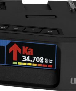 Uniden R7 Extreme Long-Range Laser-Radar Detector, Built-in GPS w/ Real-Time Alerts, Dual-Antennas Front & Rear w/Directional Arrows, Voice Alerts, Red Light Camera and Speed Camera Alerts