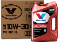 Valvoline High Mileage with MaxLife Technology SAE 10W-30 Synthetic Blend Motor Oil 5 QT, Case of 3 (Packaging May Vary)